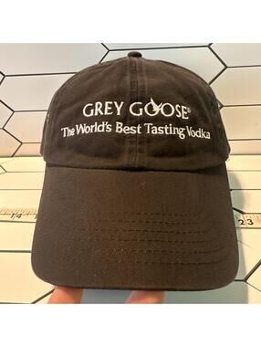Grey Goose Strapback Bartender Hat Cap Rare HTF Vodka Brand Logo Merch